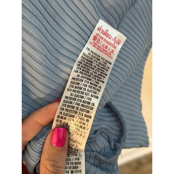 Women's Disney Light Blue Ribbed Minnie Mouse Hoodie and Jogger Set XS - Picture 16 of 16